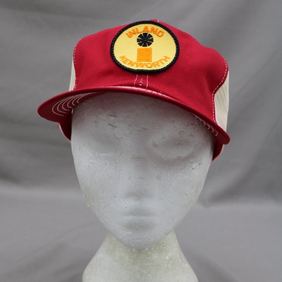 Vintage Patched Trucker Hat - Inland Kenworth by K Brand - Adult Snapback - Picture 3 of 8